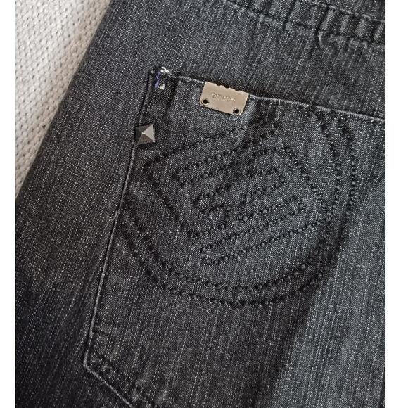 ENYCE Sean Combs Vintage Jeans 38X31 Black Loose Straight Street Back Flap Y2k - Picture 10 of 16